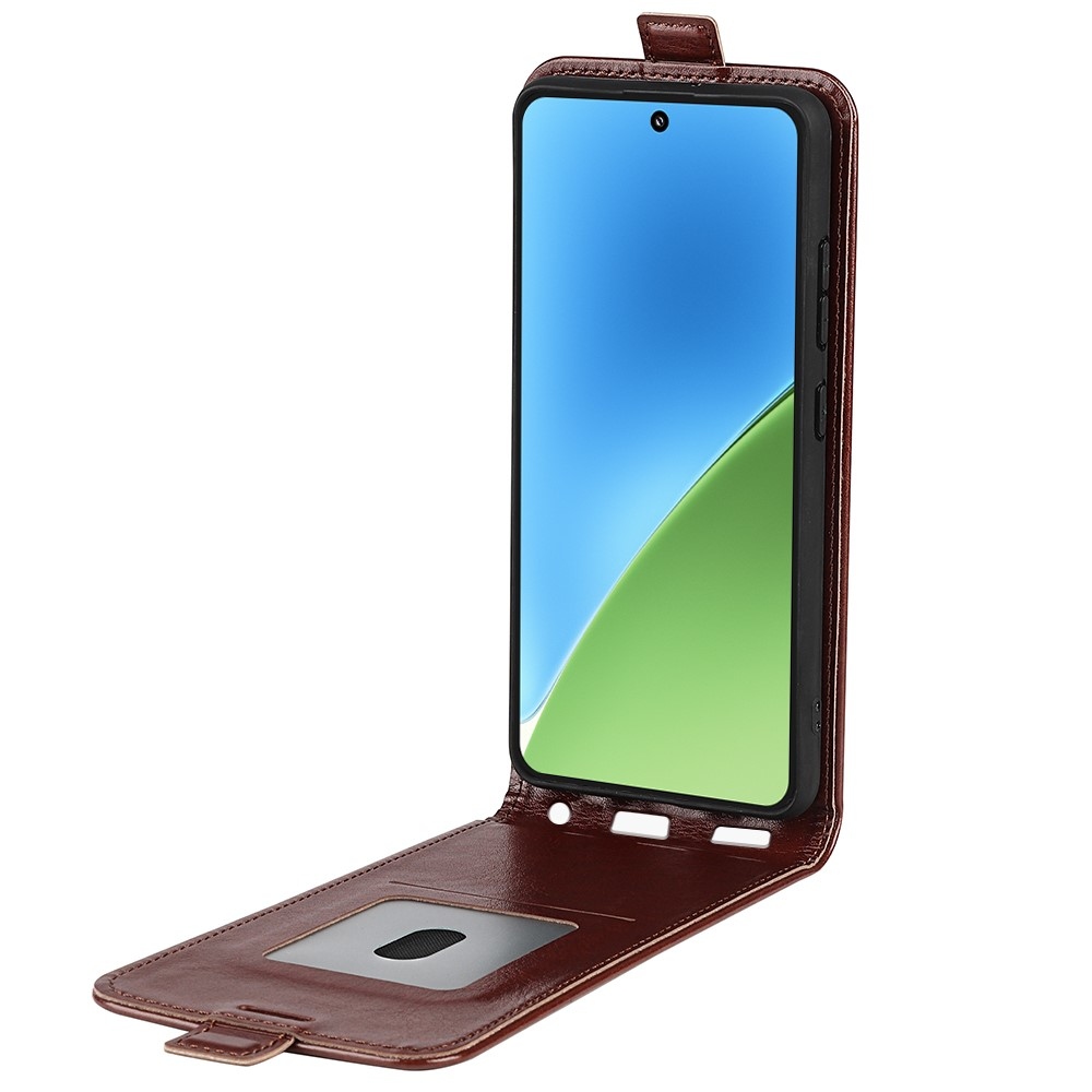 Függőleges könyvtáska Xiaomi 15-öshöz - barna