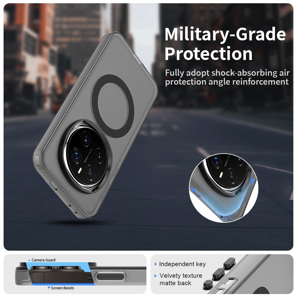 Candy zselés tok MagSafe-val a Honor Magic 7 Pro 5G-n - fekete