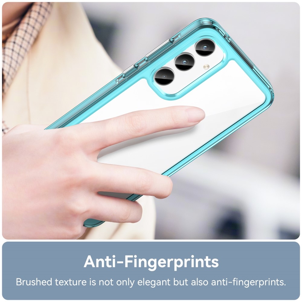 Gél tok kemény hátlappal Samsung Galaxy A35 5G készülékhez - világoskék színben