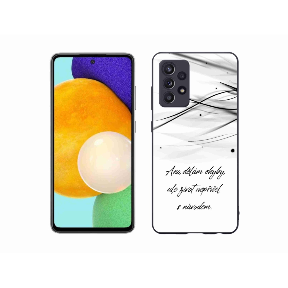 Gél borítás mmCase Samsung Galaxy A52s 5G - idézem fehér háttér