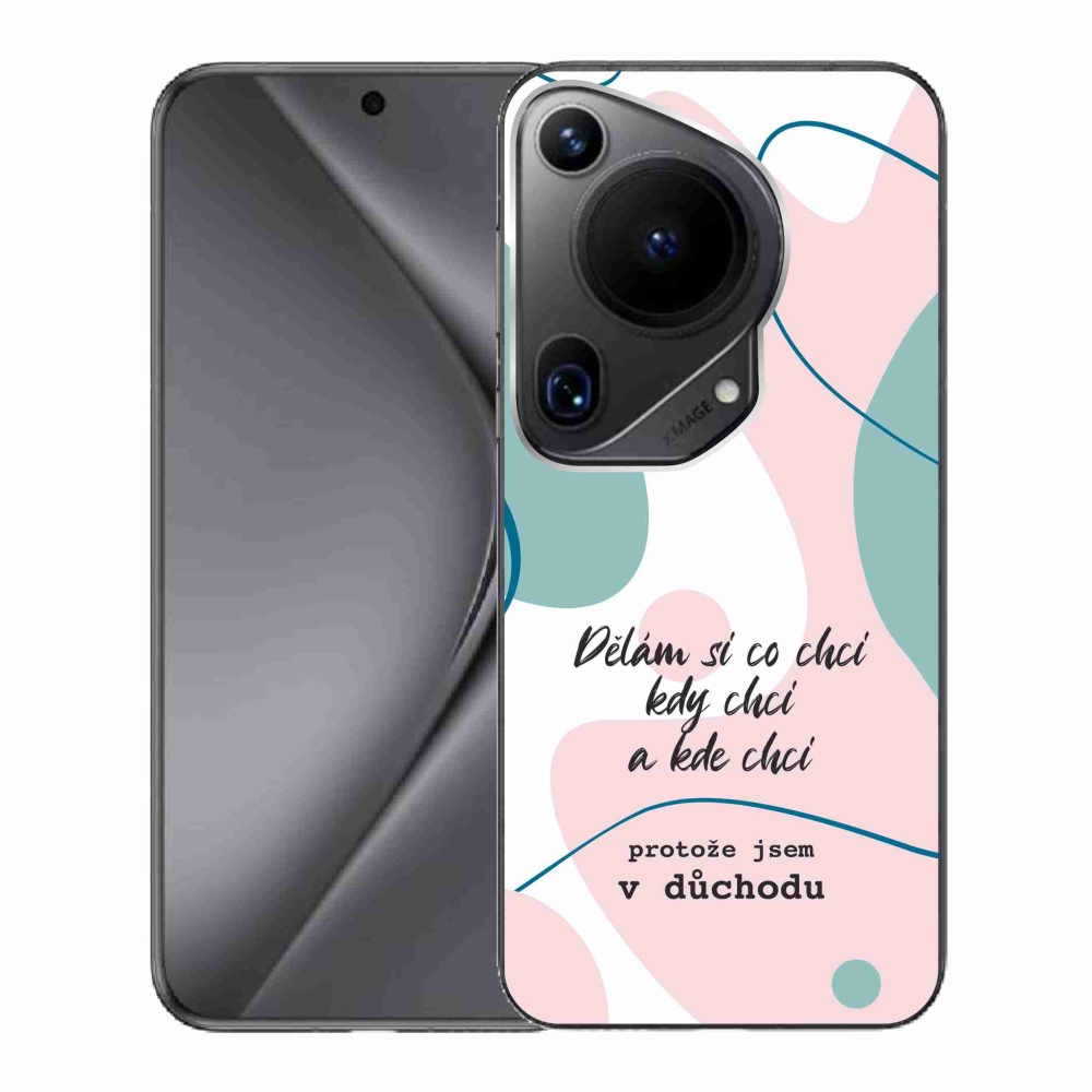 Gél borító mmCase a Huawei Pura 70 Ultra készülékhez - vicces szöveg 10 fehér háttérrel