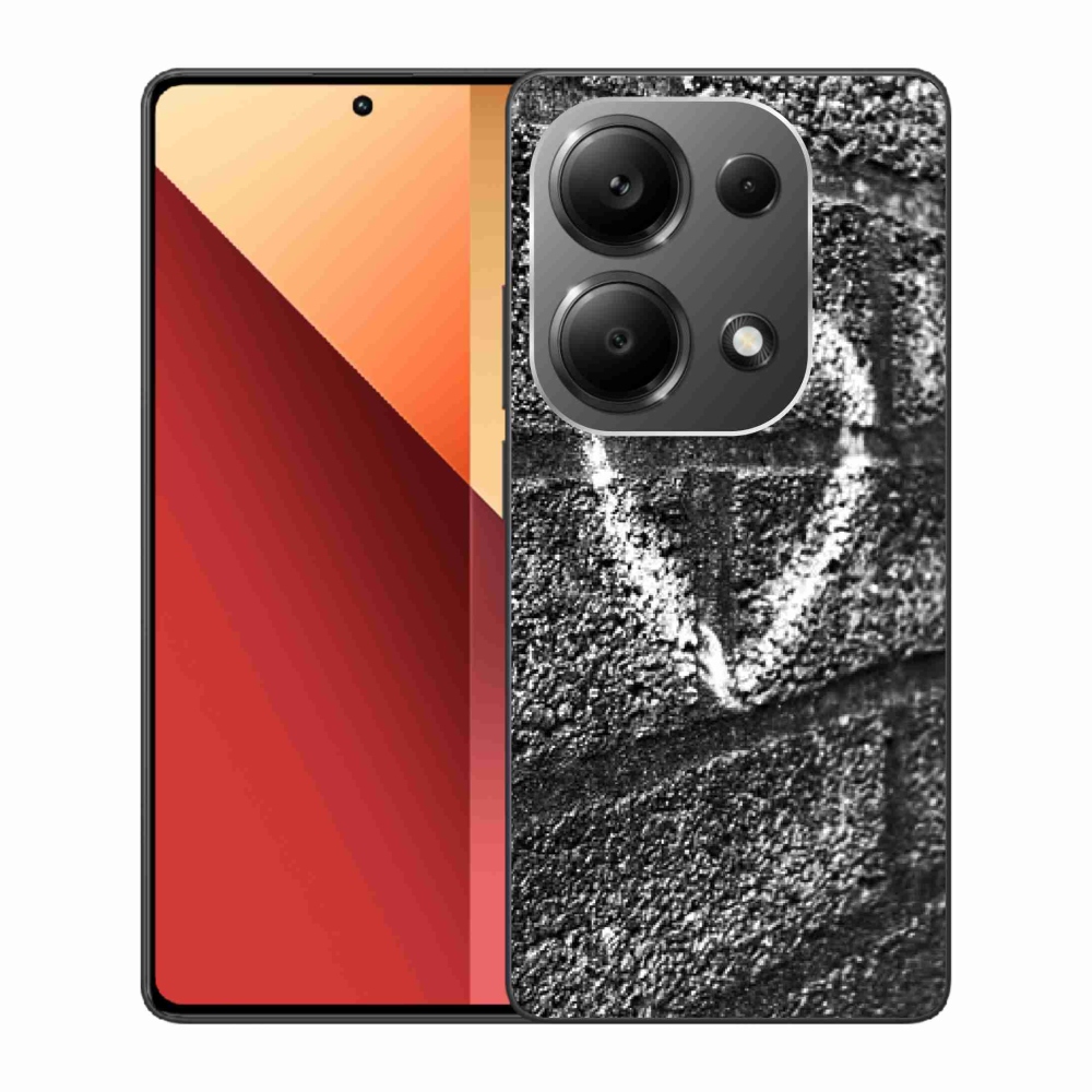 Gél borítás mmCase a Xiaomi Redmi Note 13 Pro 4G/Poco M6 Pro számára - szív a falon