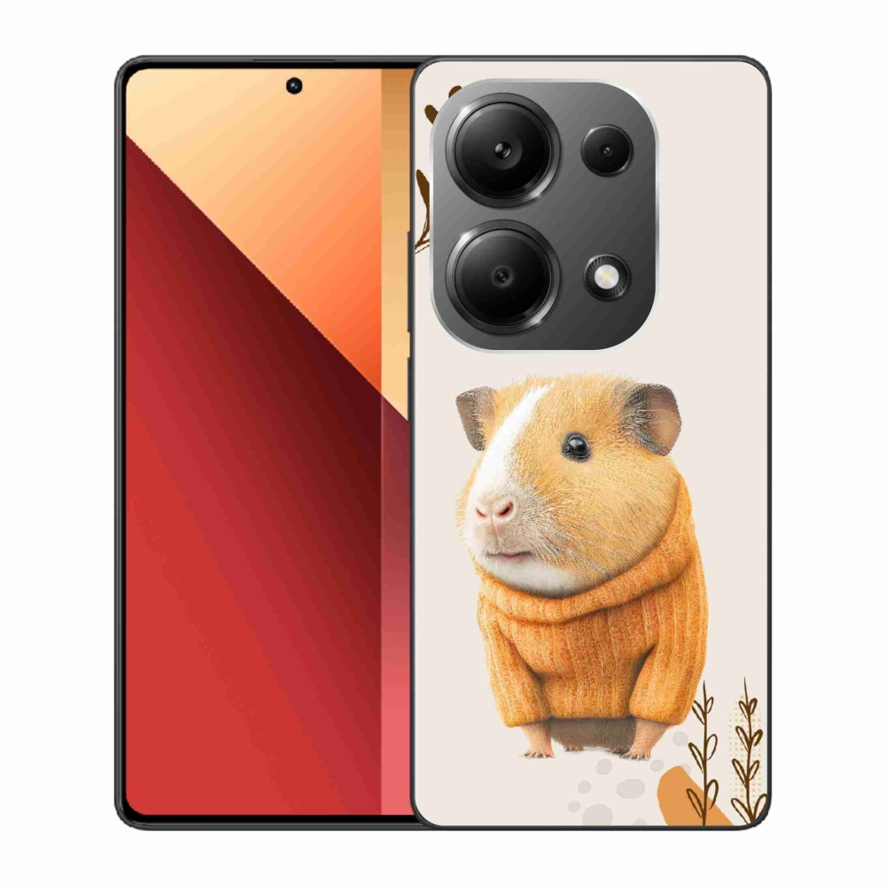 Gél borítás mmCase a Xiaomi Redmi Note 13 Pro 4G/Poco M6 Pro számára - tengerimalac pulóverben