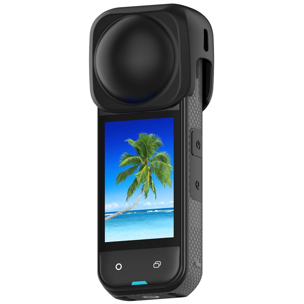 Szilikon lencsevédő Insta360 X5 és X4 készülékekhez - fekete