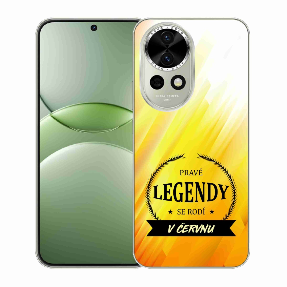 Gél borító mmCase a Huawei Nova 13 5G-n - Június legendái sárga háttérrel