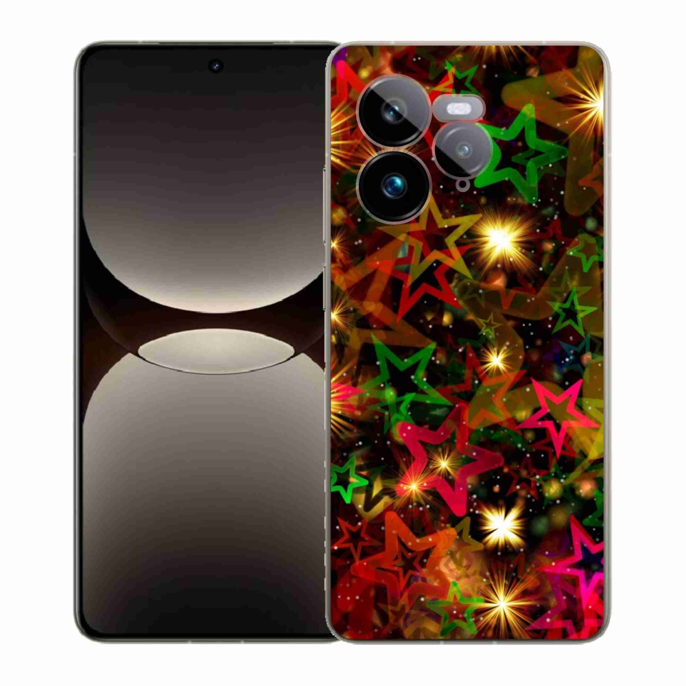 Gél borítás mmCase a Realme GT 7 Pro 5G számára - színes csillagok