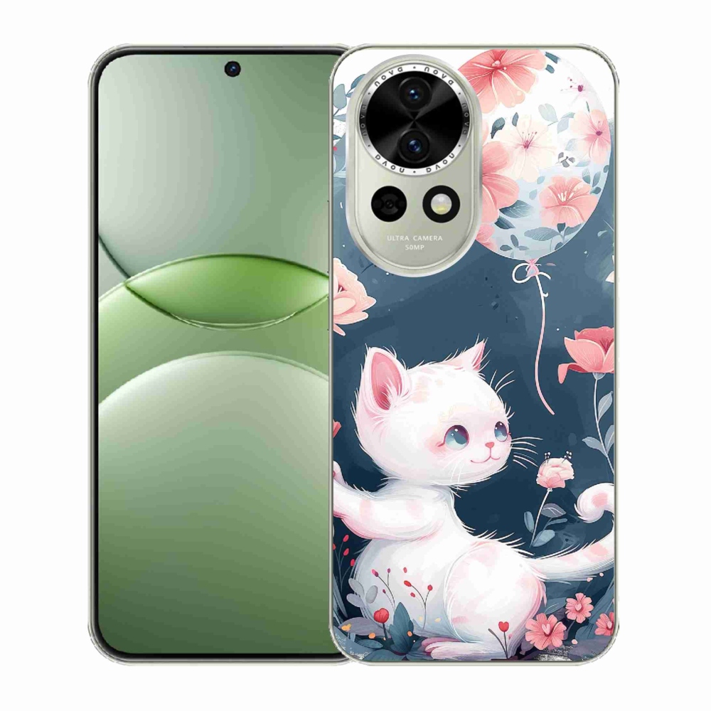Gél borító mmCase a Huawei Nova 13 5G számára - cica lufival