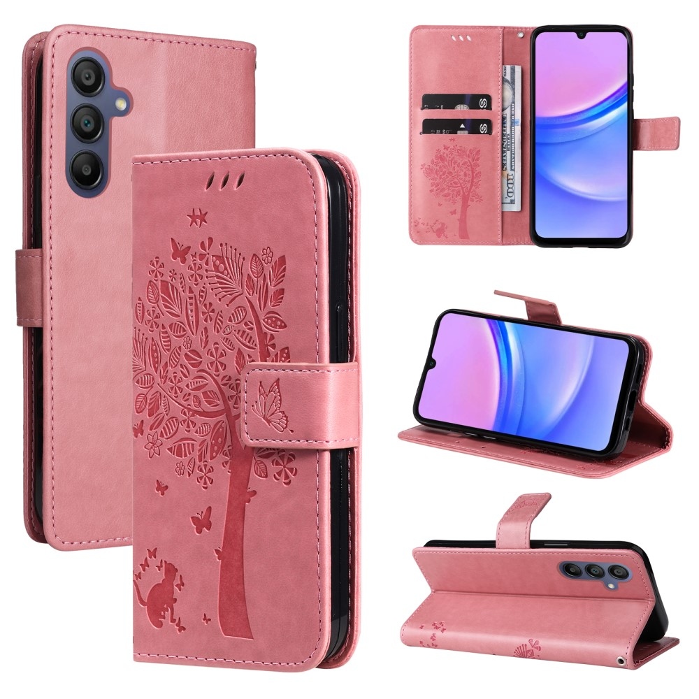 Fák könyve tok Samsung Galaxy A16 4G/5G/A26 5G - rózsaszínű