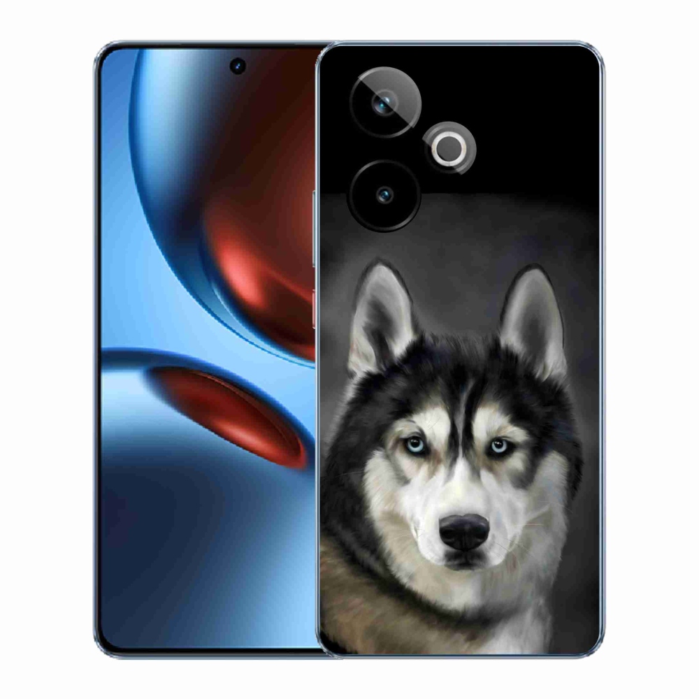 Rugalmas zselés tok mmCase képpel a Realme GT 7 5G/GT 7T 5G - husky GT 7 5G / GT 7T 5G számára