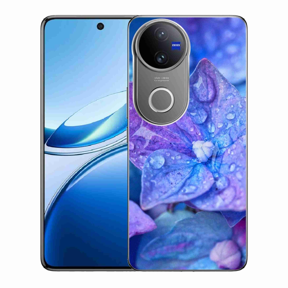 Zselés borítás mmCase Vivo V50 5G - lila virág