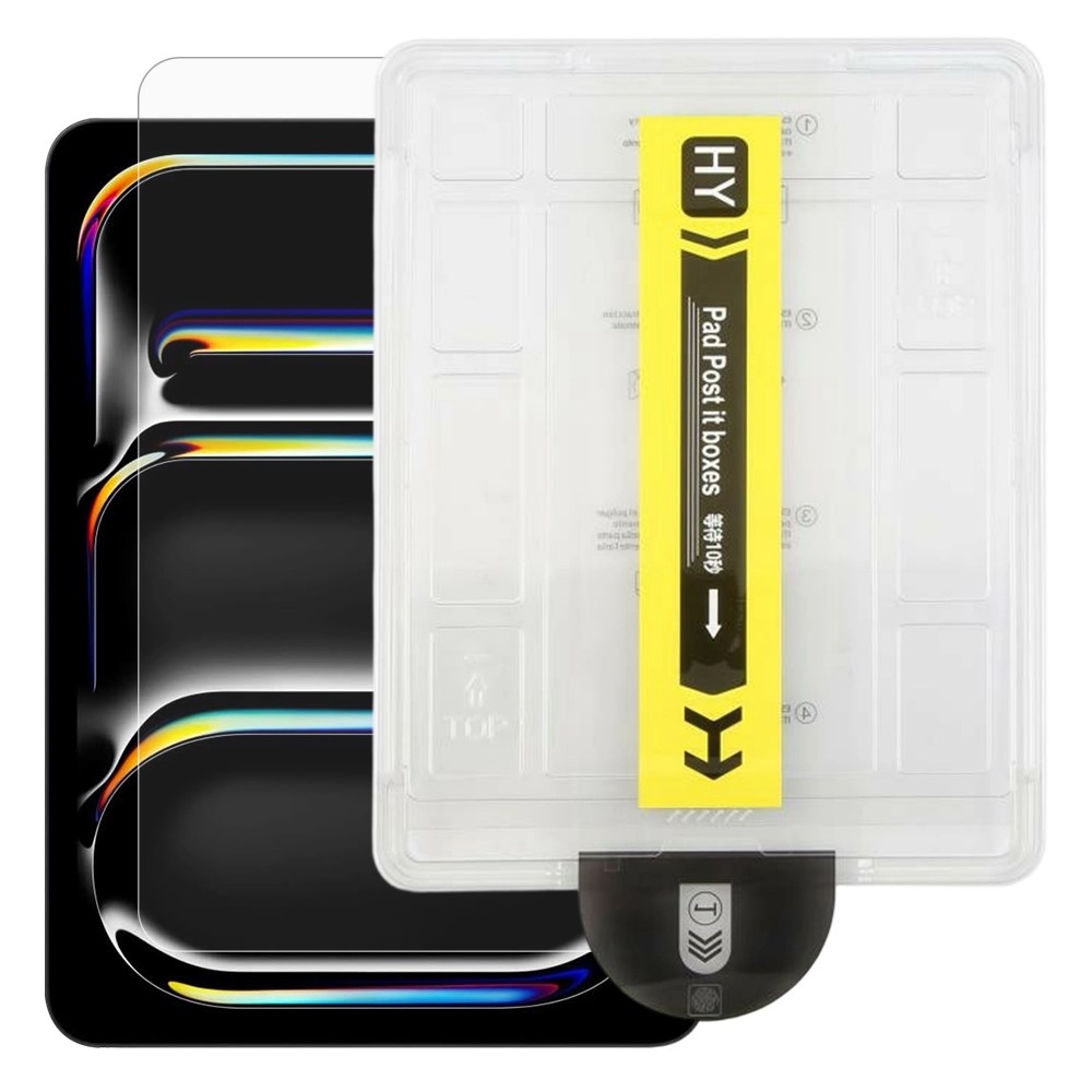 Edzett üveg iPad Pro 11 (2024)/(2025) iPad Pro 11 (2024)/(2025) készülékhez, applikációs kerettel