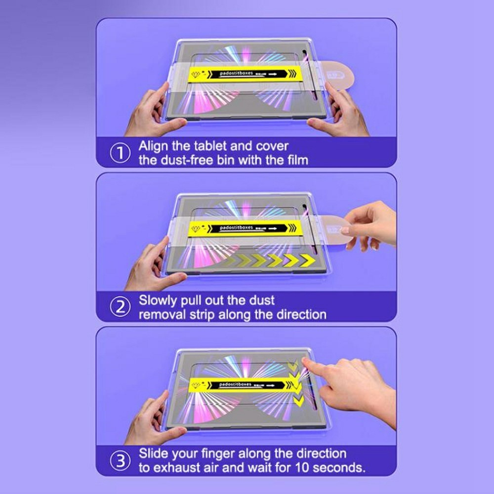 Edzett üveg a Xiaomi Pad 8/8 Pro tablethez, alkalmazáskerettel