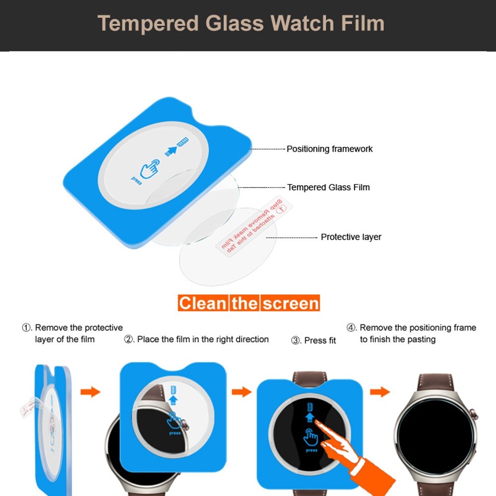 Edzett üveg a Xiaomi Watch 5-hez, alkalmazáskerettel