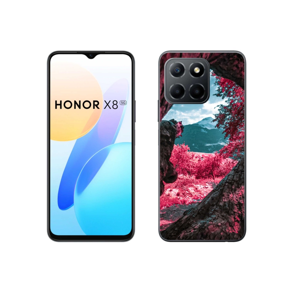 Zselés borítás mmCase a Honor X8 5G/70 Lite 5G számára - hegyi kilátás