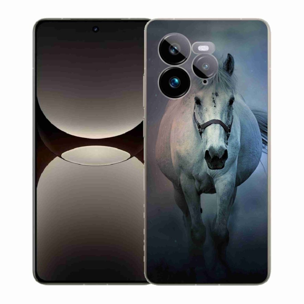 Gél borítás mmCase a Realme GT 7 Pro 5G-n - futó fehér ló