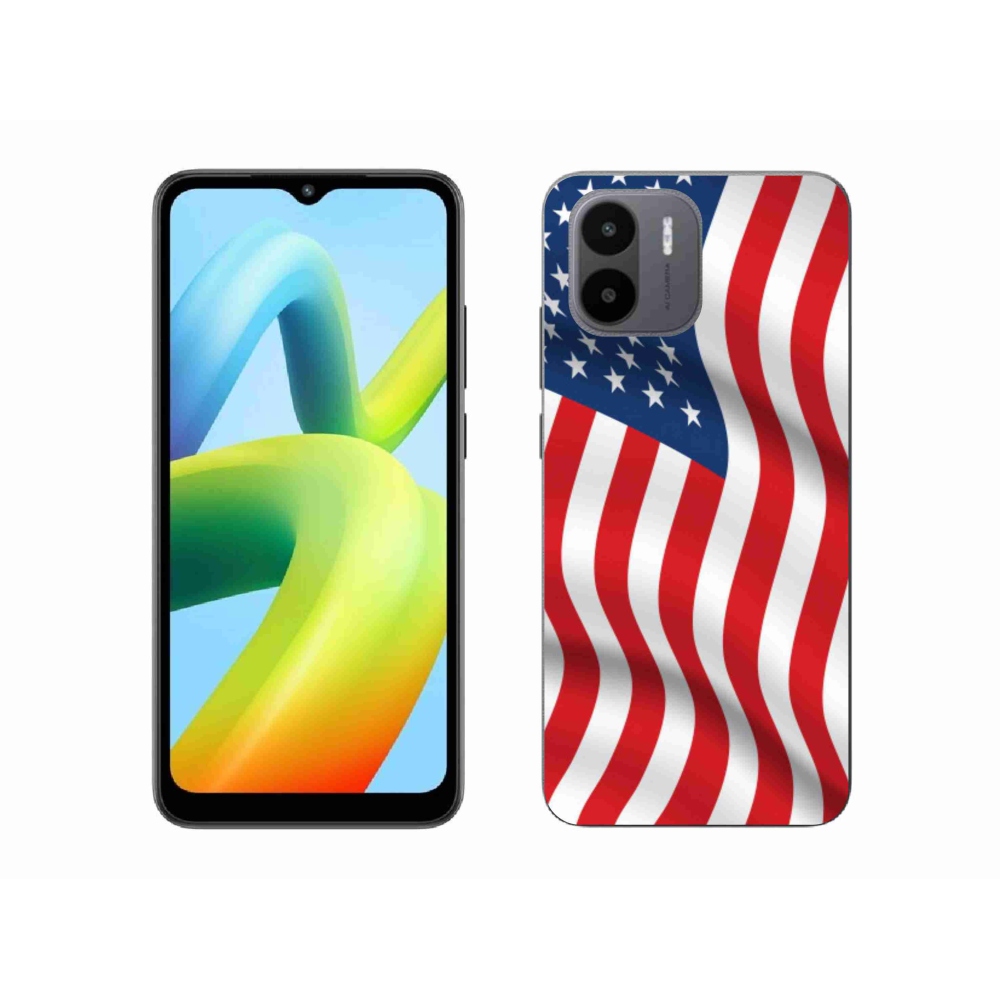 Gél borítás mmCase a Xiaomi Redmi A1/Redmi A2 - amerikai zászlóhoz