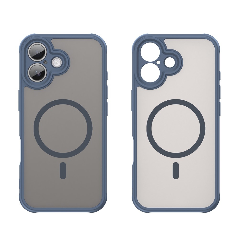 Matta zselés tok MagSafe-rel iPhone 17 készülékhez - kék