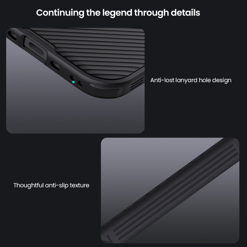 Nillkin CamShield PRO hátlap az Apple iPhone 17 Air készülékhez Fekete