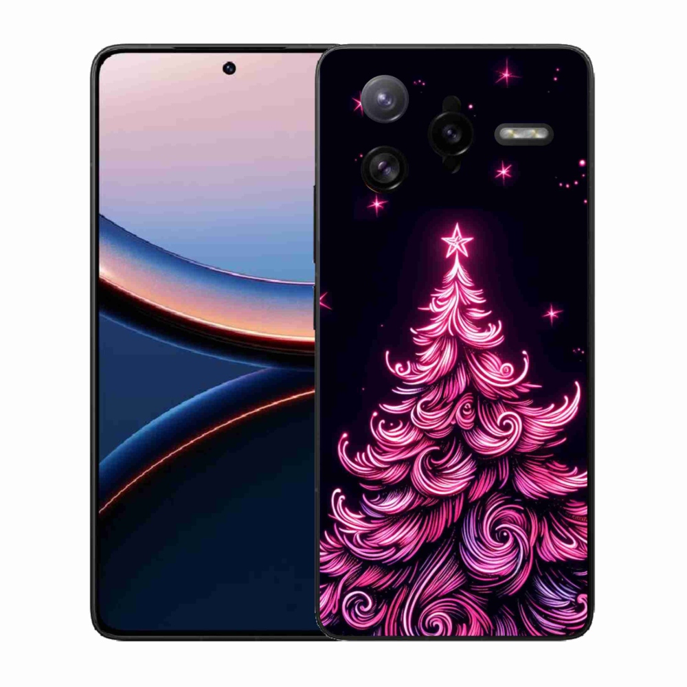 Gél borítás mmCase a Xiaomi Poco F7 Ultra számára - neon karácsonyfa 2