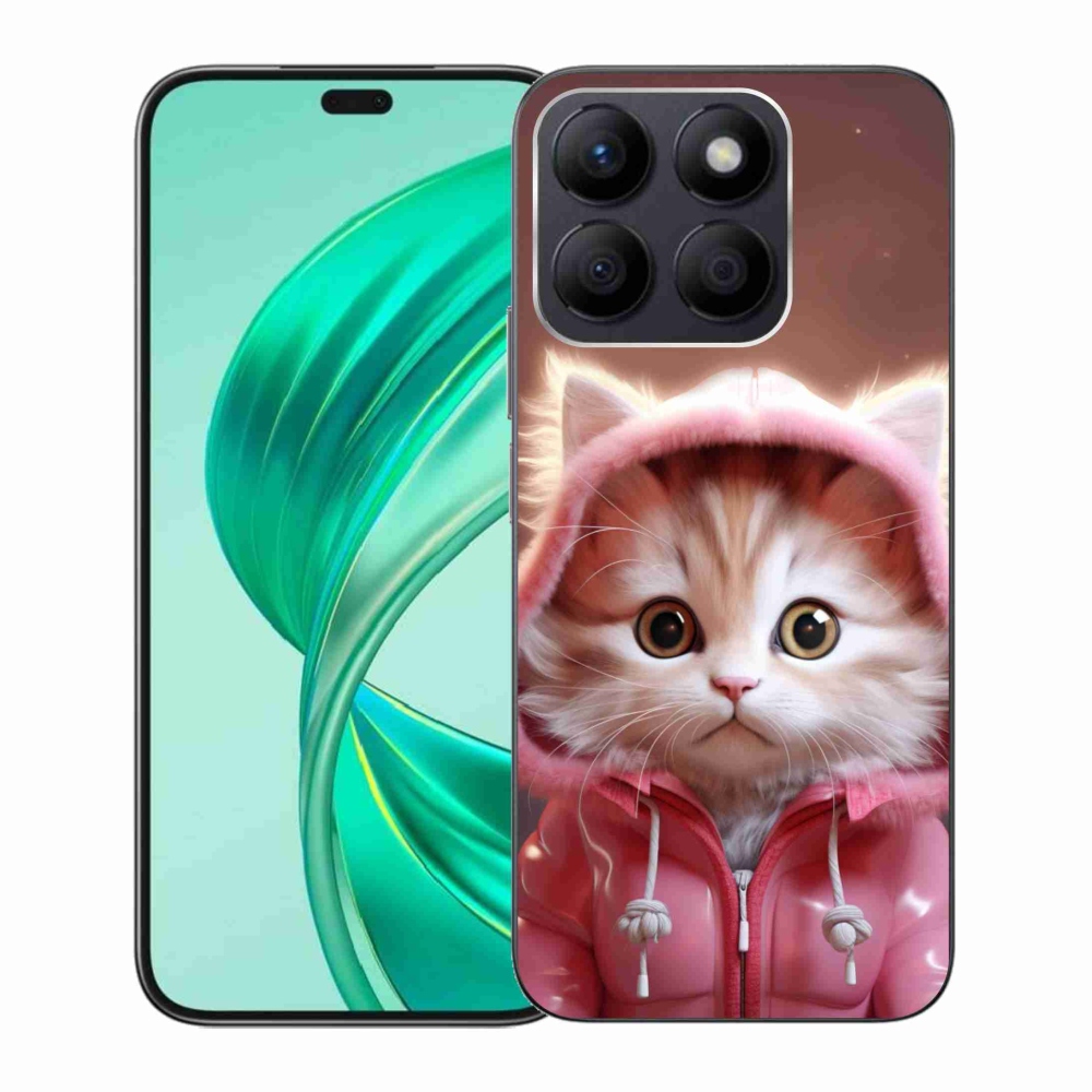 Gél borítás mmCase a Honor X8b számára - aranyos cica 3