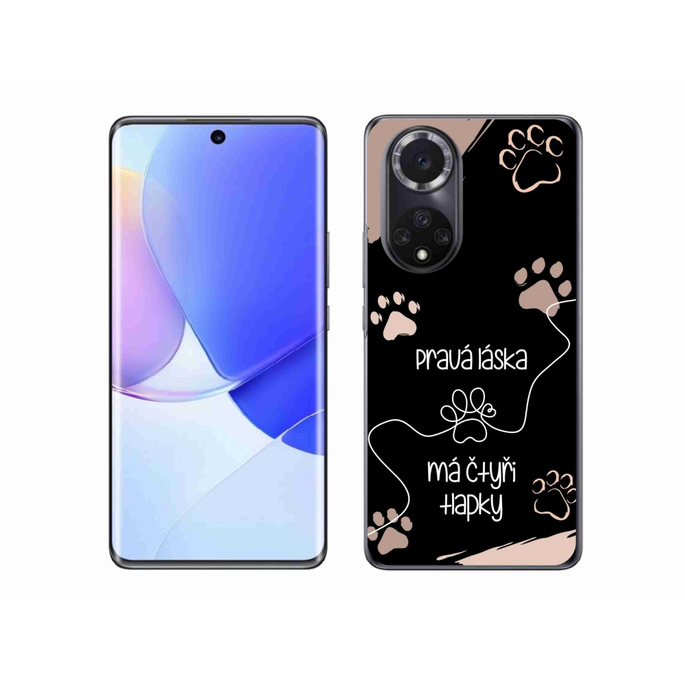 Gél borítás mmCase a Huawei Nova 9 készülékhez - kutya motívum 1 fekete háttér