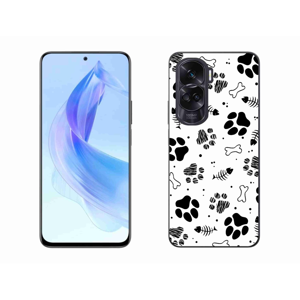 Zselés borítás mmCase a Honor 90 Lite-hoz - kutyamancsok 1