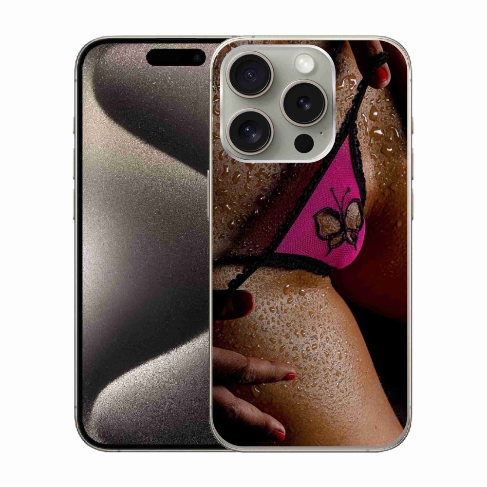 Gél borító mmCase iPhone 15 Pro készülékhez - szexi nő