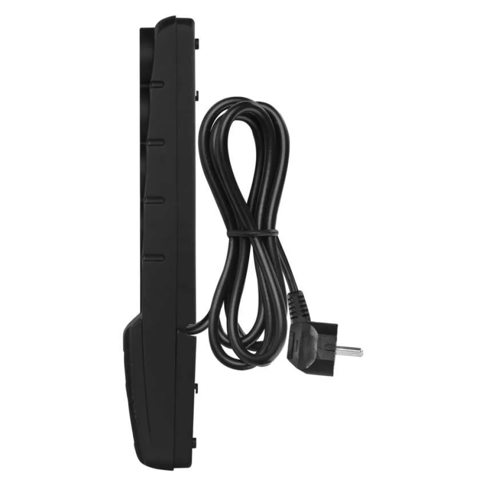 Túlfeszültségvédő - 5 aljzat, 1,5m, fekete