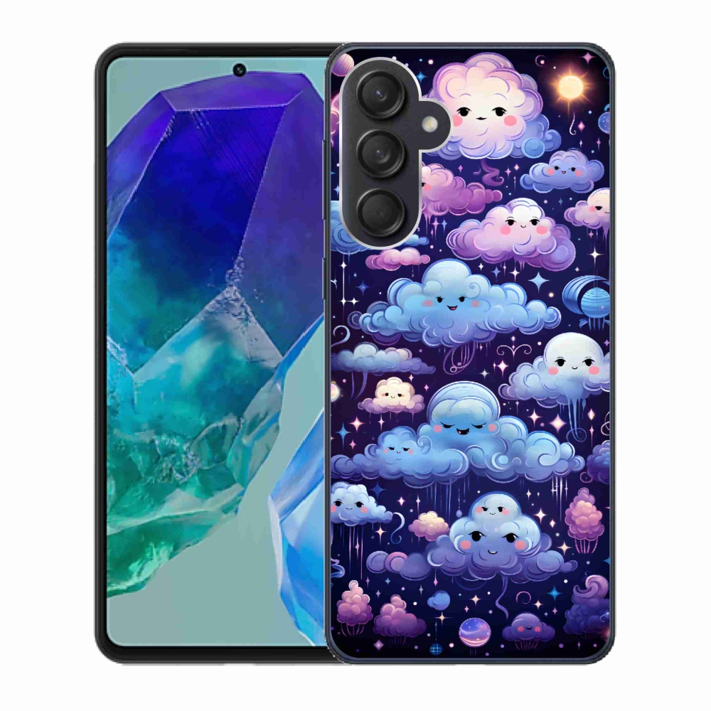 Zselés borítás mmCase Samsung Galaxy M55 5G - felhők