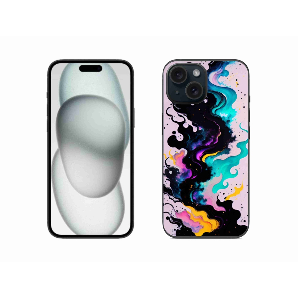 Zselés borítás mmCase iPhone 15-hez - absztrakt motívum 4