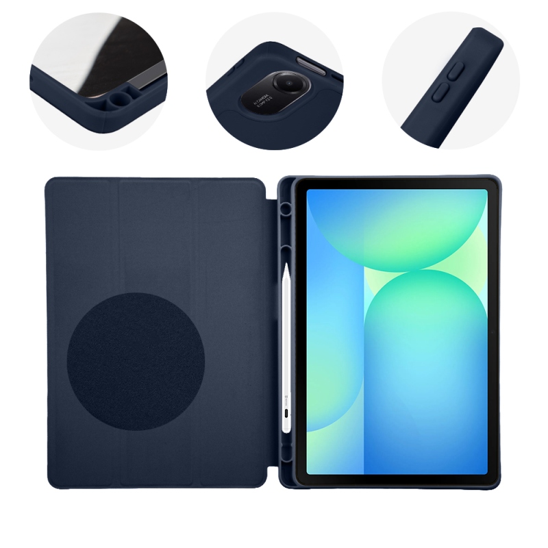 TOK: ME SolidTab tok a Samsung Galaxy Tab S10 Lite/S9/S9 FE/S10 FE készülékekhez, sötétkék