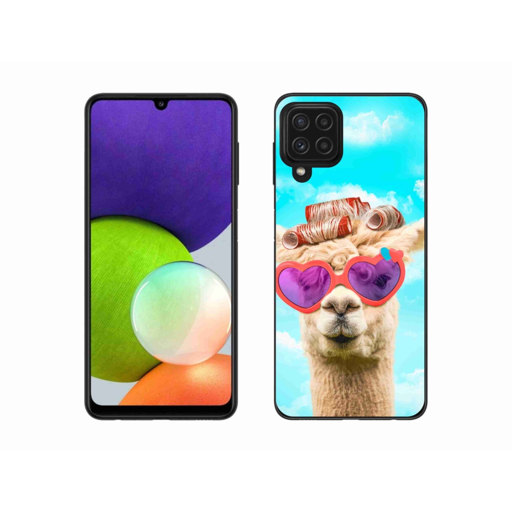 Zselés borítás mmCase Samsung Galaxy A22 4G - szemüveges láma