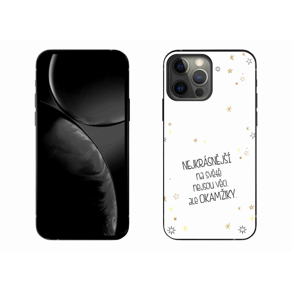 Gél borítás mmCase iPhone 13 Pro Max 6.7 - Idézet 4 fehér háttér