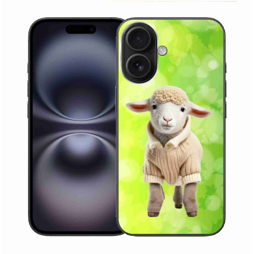 Gél borítás mmCase iPhone 16 készülékhez - bárány pulóverben