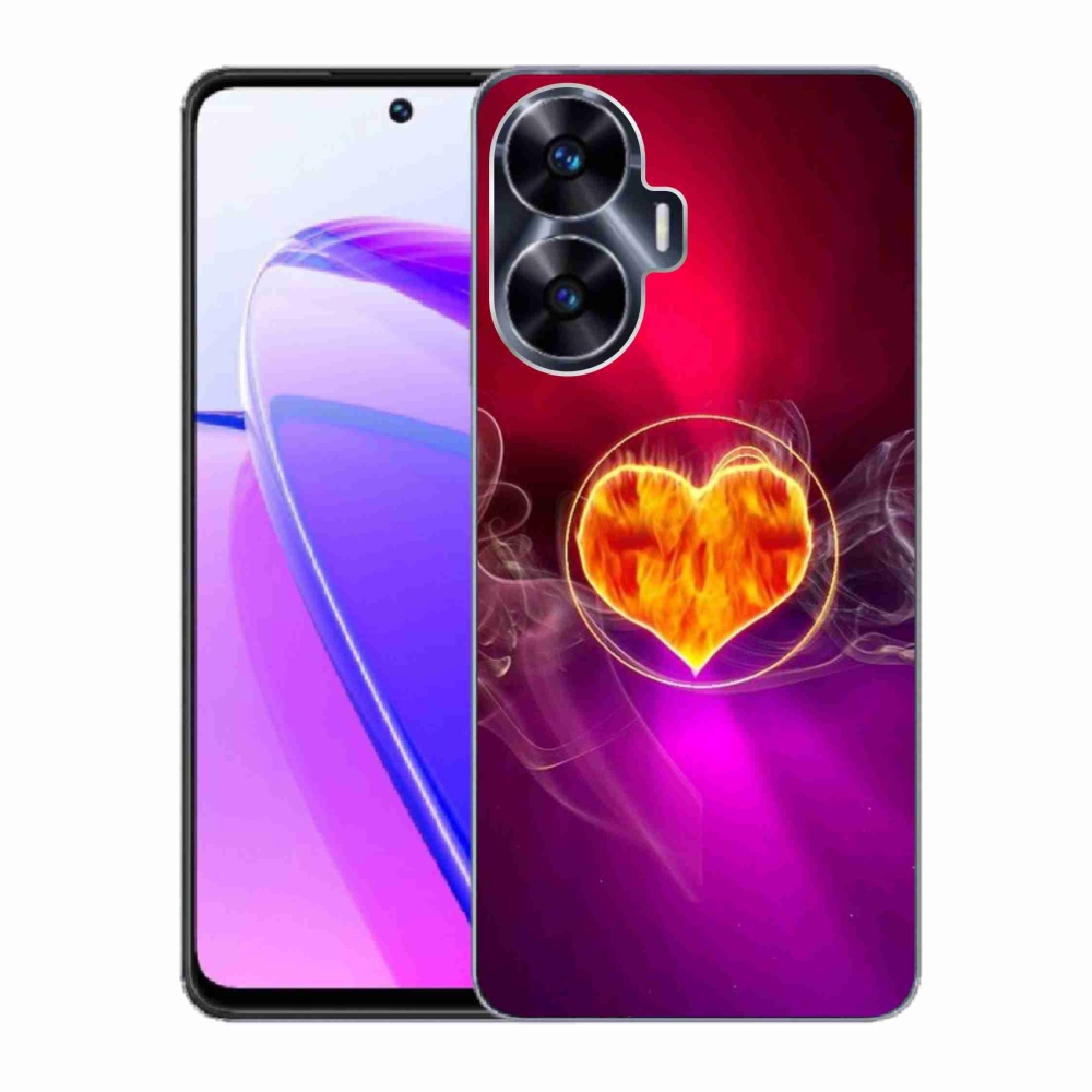 Gél borítás mmCase a Realme C55 készülékhez - tüzes szív