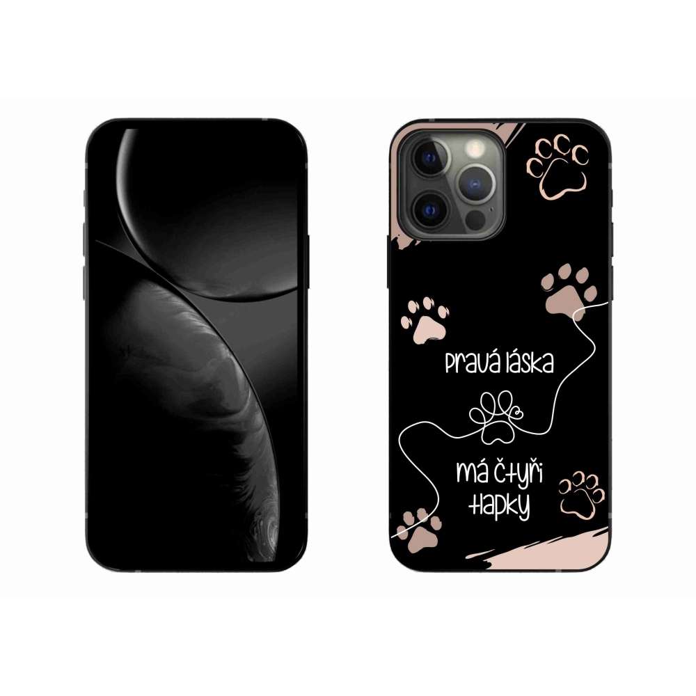 Gél borítás mmCase iPhone 13 Pro Max 6.7 készülékhez - kutya motívum 1 fekete háttér