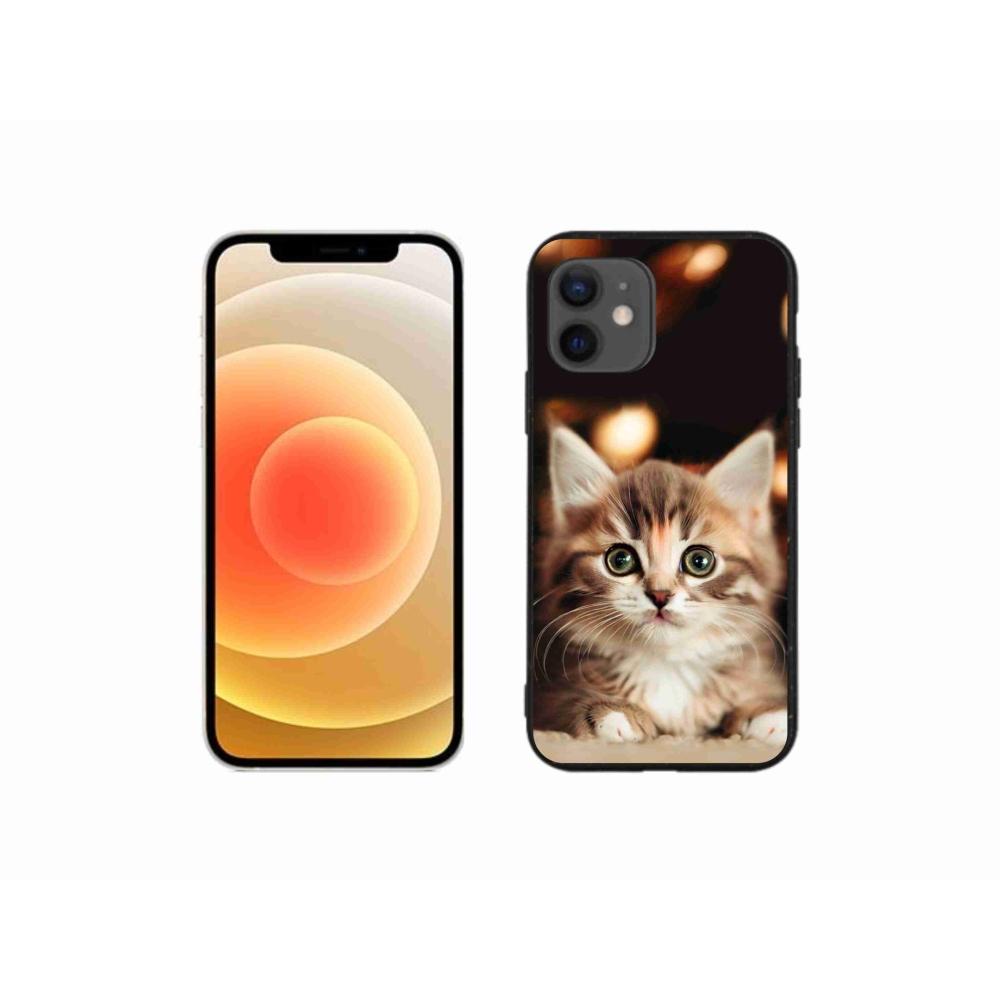 Gél borítás mmCase iPhone 12 mini készülékhez - aranyos cica 2