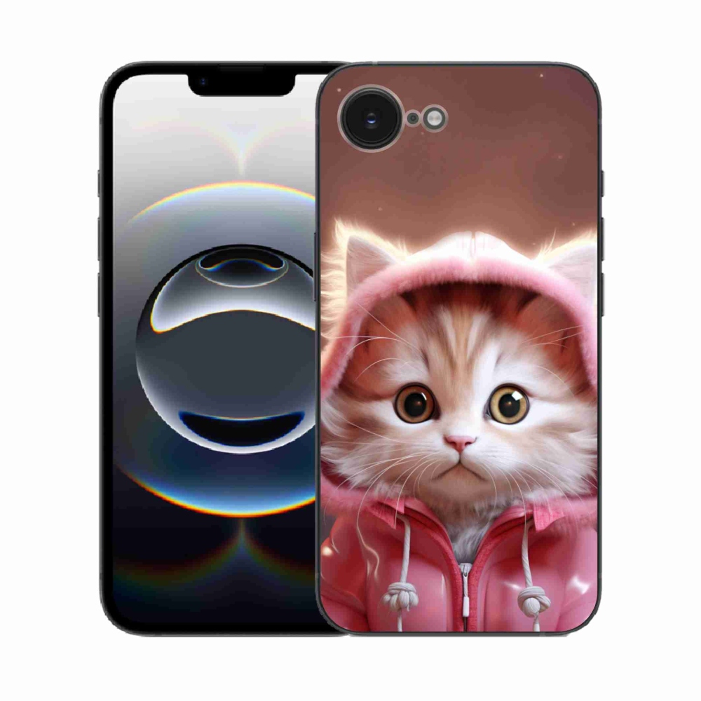 Gél borítás mmCase iPhone 16e készülékhez - aranyos cica 3