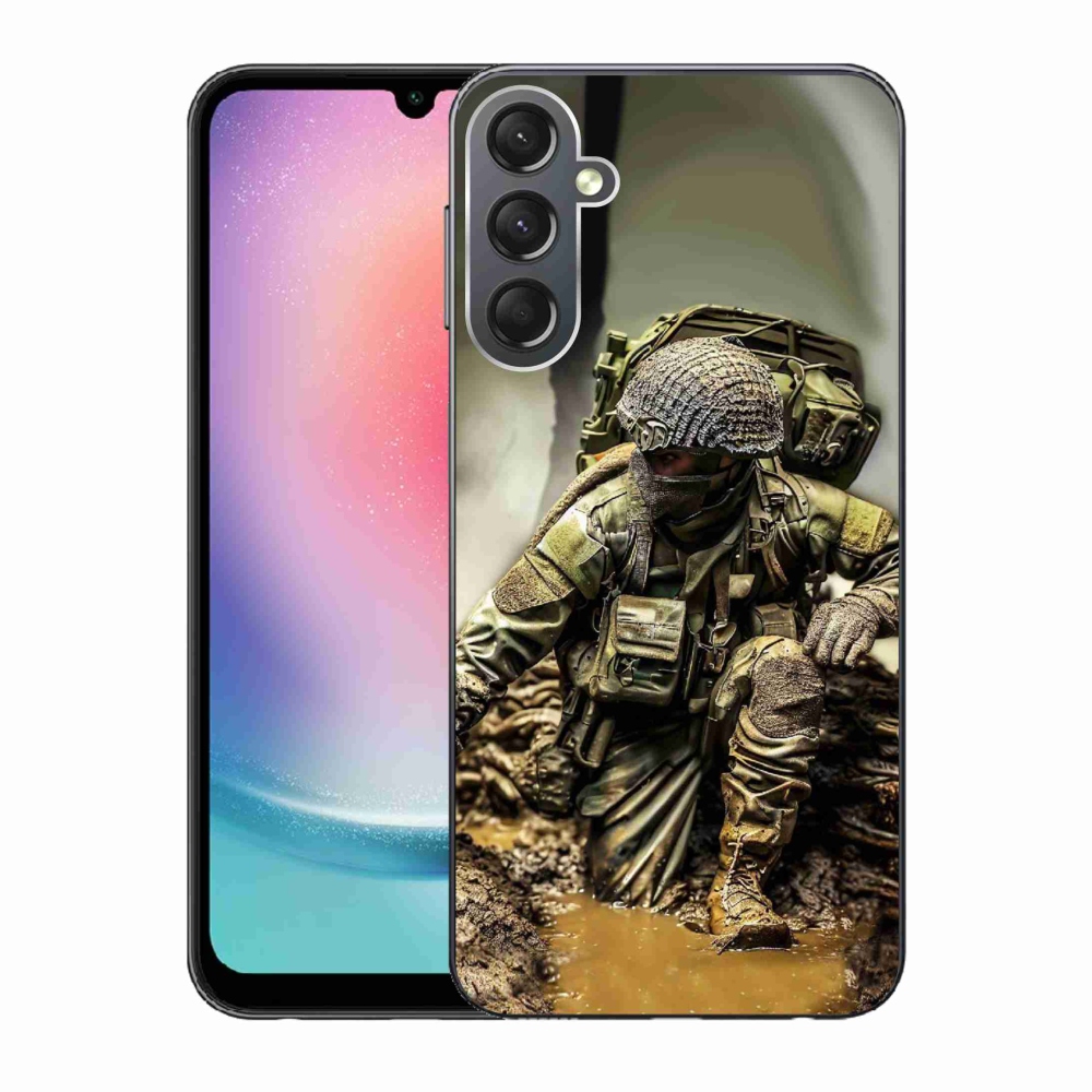 Gél borítás mmCase Samsung Galaxy A24 - katona
