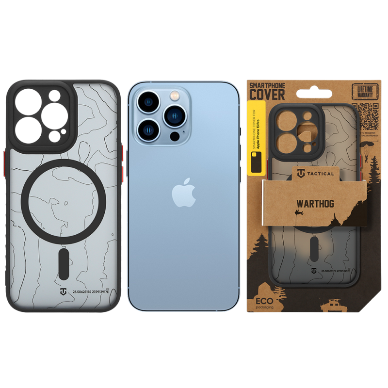 Tactical MagForce Warthog tok az Apple iPhone 13 Pro-hoz, Asphalt színben
