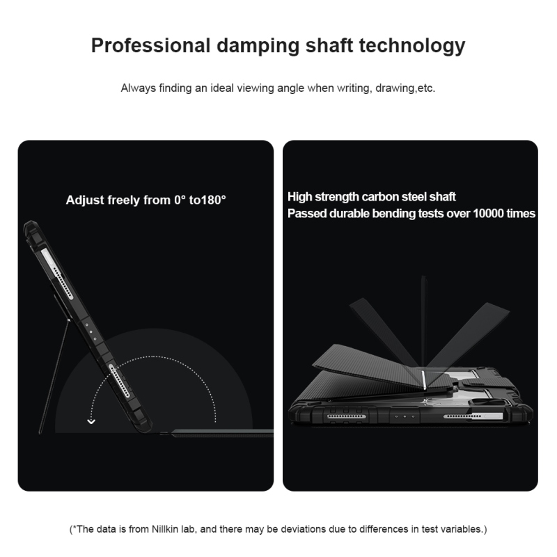 Nillkin Bumper Link billentyűzet tok (háttérvilágításos verzió) iPad Air 10.9 2020/Air 4/Air 5/Pro 11 2020/2021/2022 Fekete