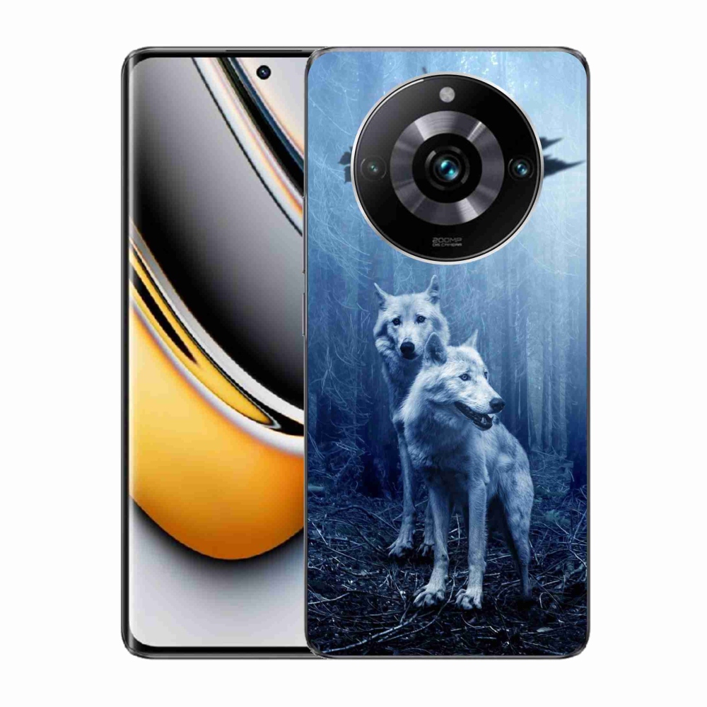 Zselés borítás mmCase a Realme 11 Pro/11 Pro+ készülékhez - farkasok az erdőben