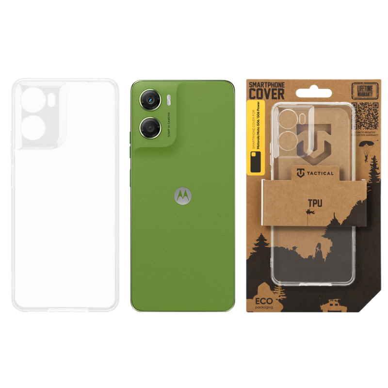Taktikai TPU borítás Motorola Moto G06/G06 Power átlátszóhoz