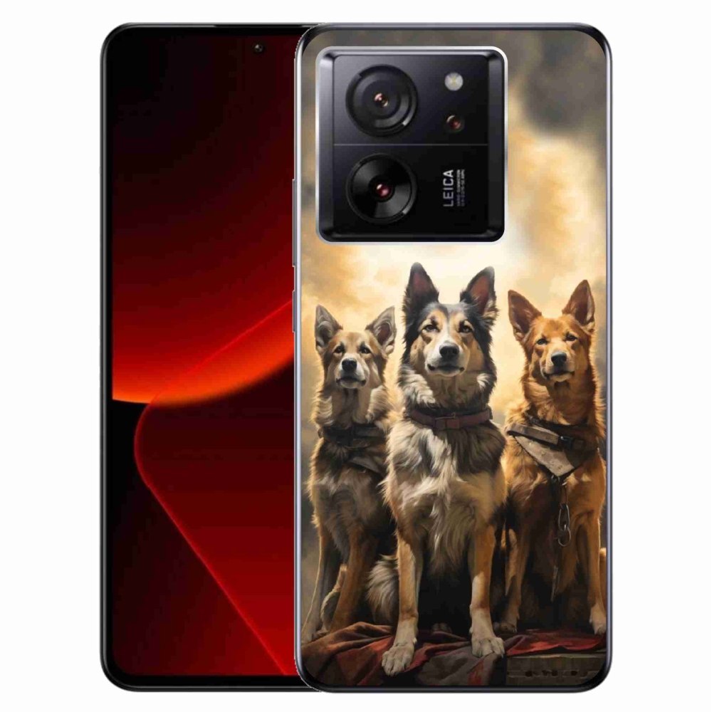 Gél borítás mmCase a Xiaomi 13T/13T Pro számára - három kutya