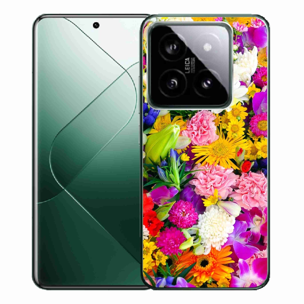 Gél borítás mmCase a Xiaomi 14 Pro számára - virág 12