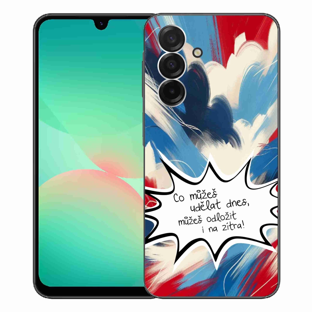 Gél borító mmCase Samsung Galaxy A26 5G - vicces szöveg 9 fehér háttér