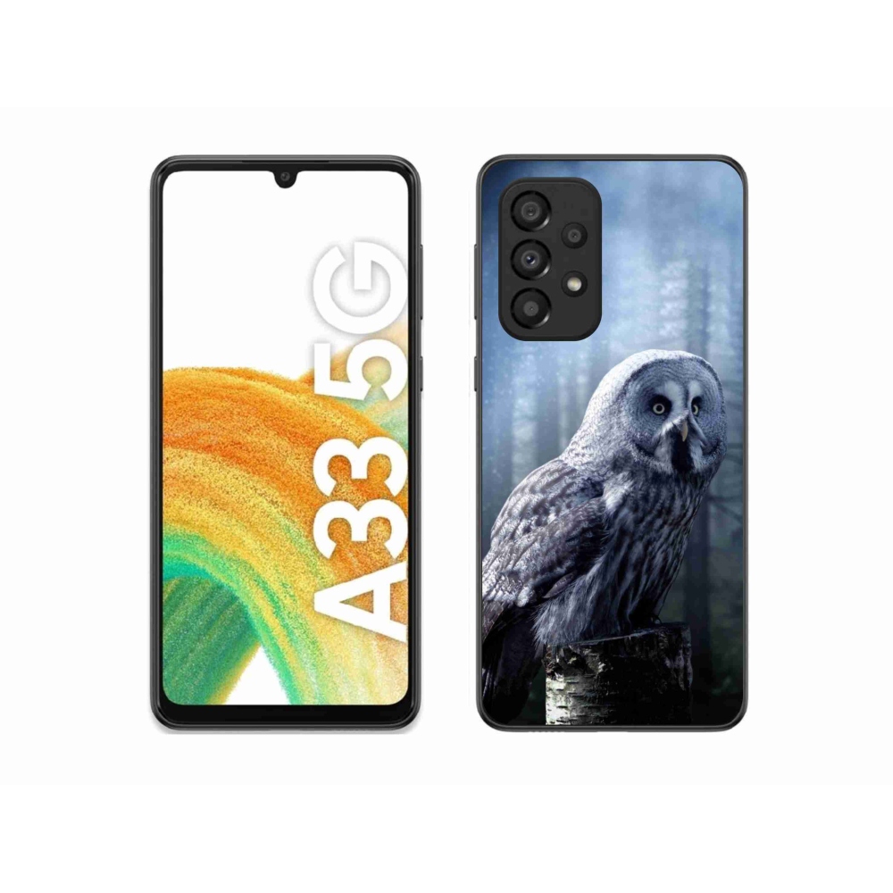 Zselés borítás mmCase Samsung Galaxy A33 5G - bagoly