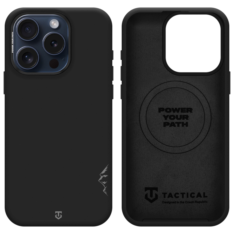 Tactical MagForce Velvet Smoothie 2.0 tok az Apple iPhone 15 Pro-hoz, aszfalt színben