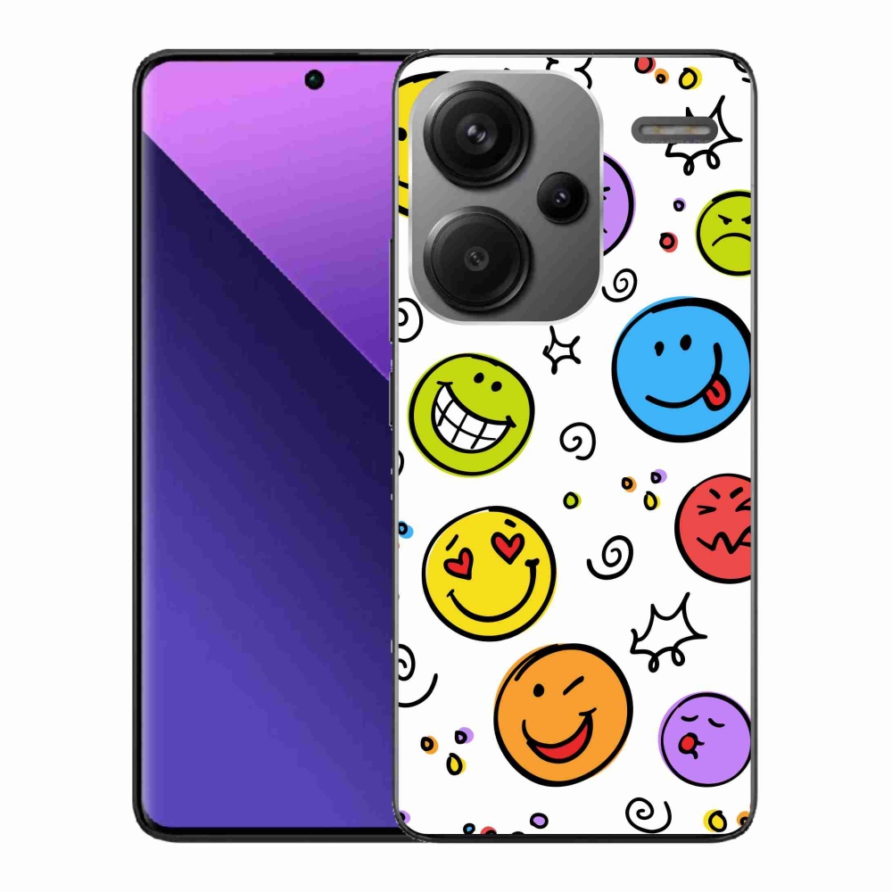Gél borítás mmCase a Xiaomi Redmi Note 13 Pro+ 5G számára - smiley-k