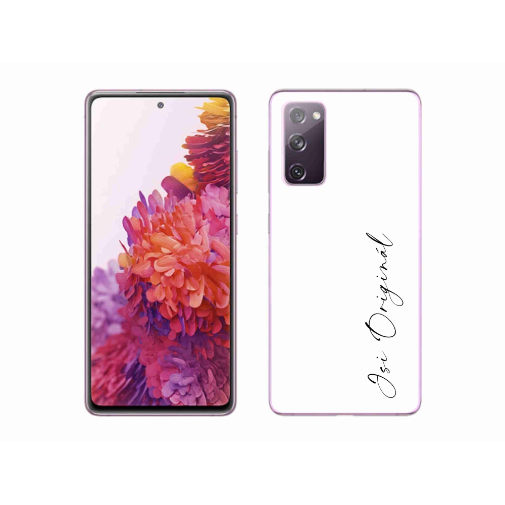 Gél borító mmCase Samsung Galaxy S20 FE - te vagy az eredeti fehér háttér